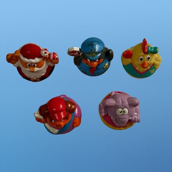 Set of Weeble Wabbles Figures & Cars Santa Elephant Penguin Puppy Chick Scooter - Picture 11 of 11